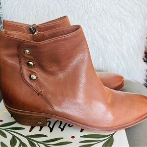 Brown Leather Ankle Boots